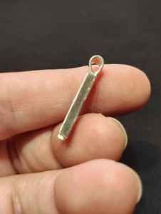 Pendentif en argent sterling 925 à 5 pierres serties, composants de bijoux personnalisables écologiques, vente chaude - Product Image 4