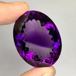 Gema Suelta de Amatista Púrpura Natural de Grado AA, Corte Ovalado, Elegante, para Anillo de Joyería - Product Image 2