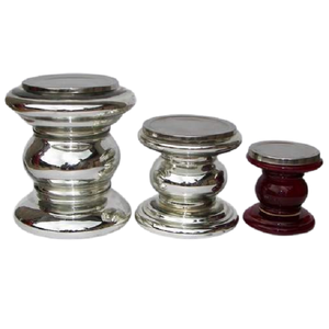 Portavelas de diseñador negro y portavelas Juego de 2 candelabros decorativos únicos para uso en el hogar Restaurante y hotel - Product Image 4