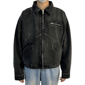 Nouvelle arrivée de vestes en jean pour hommes vente en gros vestes en jean personnalisées pour hommes veste en jean pour hommes - Product Image 1