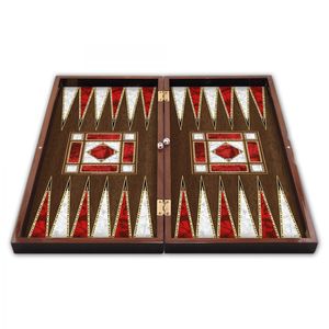 Juego de backgammon grande de madreperla de poliéster - Product Image 3