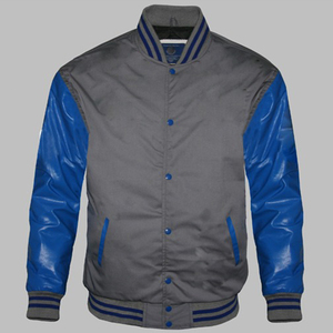 Dernière usine personnalisée hommes Varsity veste manteau mince laine cuir manches broderie CollegeBaseballjacket pour les hommes DDP expédition - Product Image 5