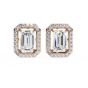 Boucles d'oreilles classiques en or jaune 14K certifiées IGI de la collection Party Wear - Product Image 3