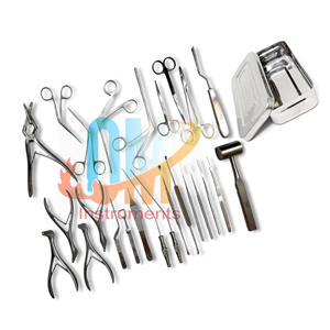 Ensemble d'instruments de chirurgie de septoplastie en acier inoxydable de haute qualité médicale 26 pièces outils chirurgicaux ORL Instruments électriques manuels - Product Image 1