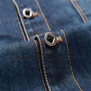 Top Qualité Personnalisé Décontracté Hommes Déchiré Biker Style Classique Mince À Manches Longues Jean Veste Vintage Bleu Denim Veste pour Hommes - Product Image 5