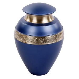 Suministro de fábrica Suministros funerarios Urna de cremación de metal para cenizas humanas Disponible a precio asequible del exportador indio - Product Image 1