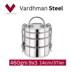 Boîte à lunch en acier inoxydable de qualité hôtelière et de bureau avec compartiment alimentaire durable 9*3, tiffin simple, prix fiable, logo personnalisé - Product Image 5