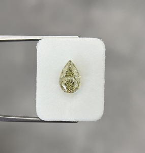 แฟนซีสีเทาอมเขียวสีเหลือง VS2ความชัดเจนสำหรับการรับรองลูกแพร์ที่ยอดเยี่ยมตัด2.02กะรัตเพชรธรรมชาติ60% - Product Image 1