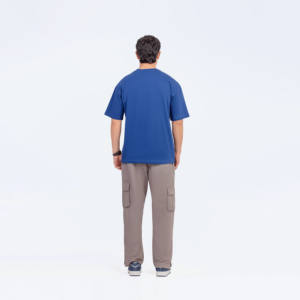 เสื้อยืดผ้าฝ้าย100% สำหรับผู้ชายเสื้อยืดธรรมดาพิมพ์โลโก้แบบกำหนดเองโอเวอร์ไซส์ - Product Image 5