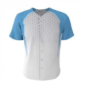 Camiseta de Béisbol de Alta Calidad para Hombre y Mujer, Impresión por Transferencia de Calor, Transpirable, 100% Poliéster, Talla Grande, Nombre del Equipo Personalizado - Product Image 2