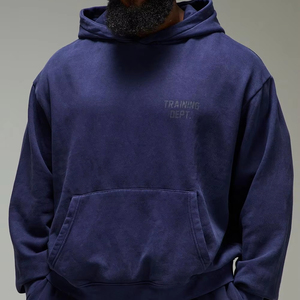 ชุดใส่วิ่งของผู้ชายชุดวอร์มผ้าฝ้ายมีฮู้ดสำหรับวิ่งพร้อมฮู้ดขนาดใหญ่พิเศษ - Product Image 1