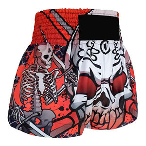 Short de grappin MMA en coton uni personnalisé pour hommes vente en gros de tenue de combat de karaté personnalisable Muay Thai OEM - Product Image 4