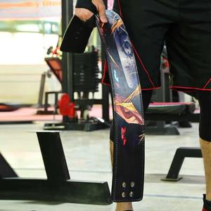 Cinturón de Levantamiento de Pesas de Cuero Natural de Alta Calidad, Cinturón de Seguridad para Gimnasio con Estampado por Sublimación, Hebilla de Acero, Venta al por Mayor OEM - Product Image 5