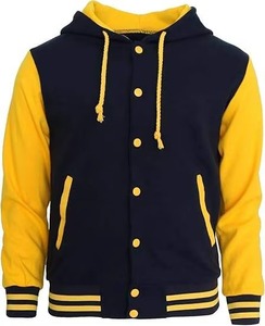 Custom Men's <b>Kids</b> <b>Varsity</b> <b>Jacket</b> Baseball Letterman <b>Jacket</b> Leather Sleeves Embroidered Logo OEM Wholesale Manufacturer - Product Image 4