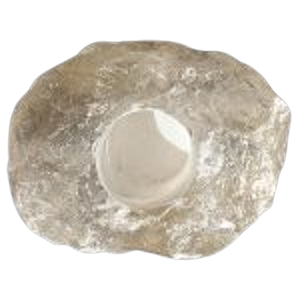 เชิงเทียนหินธรรมชาติเชิงเทียนควอทซ์สโมควอทซ์ธรรมชาติที่ใส่เทียนรักษาอัญมณีคริสตัล - Product Image 3