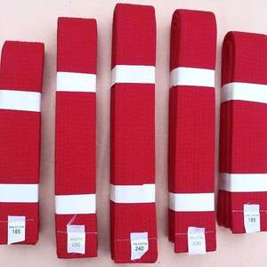 Cinturones de kárate personalizados, etiqueta oem, diseños de artes marciales, a rayas de color, hechos en Pakistán - Product Image 1