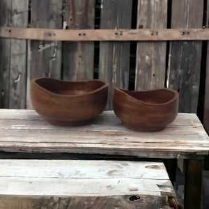 Hand-Crafted Royal Antiqued Luxury Mango <b>Wood</b> Salad Serving Bowl Eco-Friendly Farmhouse Kitchen Tabletop Centerpiece Brown - Product Image 2