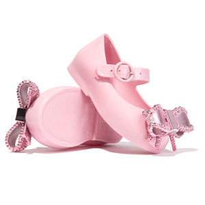 Sandalia para bebé y niña, zapatos de plástico de PVC con lazo y volantes, Sandalias planas Mary <span class=keywords><strong>Jane</strong></span> de alta calidad para niños - Product Image 2