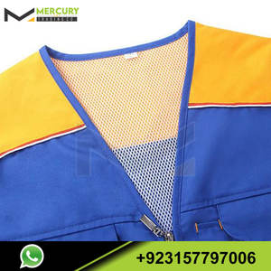 เสื้อกั๊กนิรภัยสำหรับงานก่อสร้างเสื้อกั๊กนิรภัยทำจากโพลีเอสเตอร์100% - Product Image 3