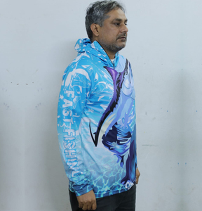 Upf Wholesale Mens Fashion Camouflage Hooded <b>Sunscreen</b> Long Sleeve Kastking Fishing Tee Shirts OEM OEM Available - Product Image 4