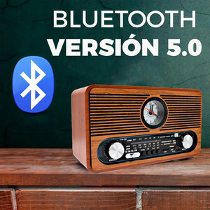 Portable Bluetooth <b>Speaker</b> FM SW AM <b>Vintage</b> Retro Classic - Assorted Colors - Product Image 6