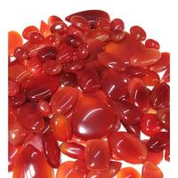 Pierre précieuse d'onyx rouge naturel en gros, cabochon poli de haute qualité, pierre en vrac pour bagues et pendentifs, fournitures de bijouterie