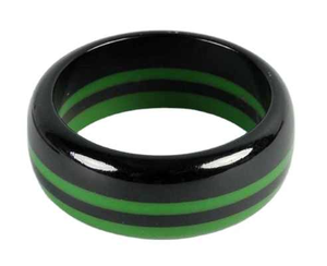 Gran oferta, brazalete de moda de resina verde para mujeres y niñas, pulsera de resina de madera multicolor hecha a mano, joyería de latón - Product Image 2