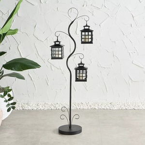 โคมไฟหลุมฝังศพอลูมิเนียมที่มีแม่ลายใบไม้ออกแบบสีได้เองทั้งในร่มและกลางแจ้งบ้านและสวนฟ้าผ่าดีไซน์คลาสสิก - Product Image 3