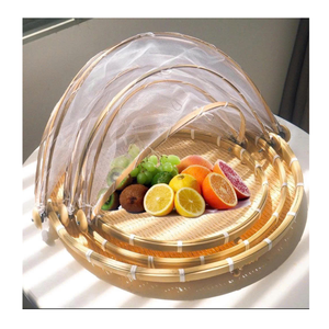 Panier de décorticage en bambou écologique, plateau de cuisine en bambou, couvercle alimentaire en bambou, vente en gros au Vietnam - Product Image 4