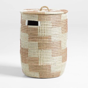 Chi phí thấp <span class=keywords><strong>wicker</strong></span> lưu trữ Giỏ trên xu hướng cỏ biển giỏ trang trí nhà cỏ biển container bin - Product Image 4