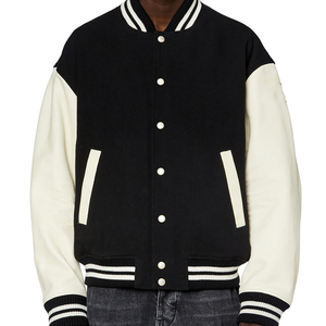 2025 chaqueta Varsity de satén personalizada/chaqueta Bomber de satén por sublimación al por mayor chaqueta de nieve Varsity Bomber para hombre - Product Image 2