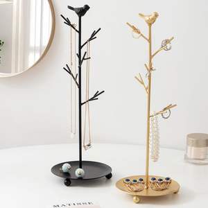 Support à bijoux en métal en forme d'arbre, porte-colliers, organisateur de bracelets, présentoir à bijoux décoratif pour table, chambre à coucher - Product Image 3
