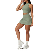 Vêtements de tennis à séchage rapide pour femmes ensemble de yoga de fitness en plein air vêtements de golf robe de tennis pour les filles