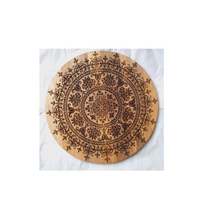 Round Shape Handcrafted Indian Walnut Wooden <b>Tea</b> <b>Coasters</b> Customized Design Decorative <b>Coasters</b> Modern Style Durable Mat & Pads - Product Image 4