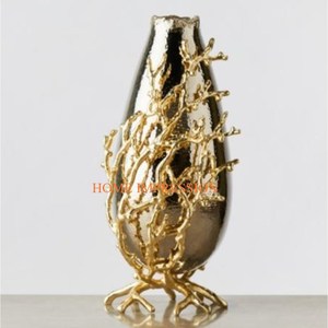 Branches Concevant Vase et Pots En Métal Poli Or Classique Top Vente Vase De Salon et Pot Restaurant et Événements Utiliser Vase - Product Image 1