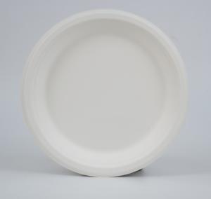 Plato Redondo de Bagazo de 10 Pulgadas, Apto para Microondas y Resistente al Calor, para Restaurante, Camping y Picnic - Product Image 4