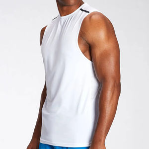 Venta al por mayor de ropa deportiva para hombres Activewear de punto 100% algodón transpirable de secado rápido gimnasio camiseta sin mangas - Product Image 3