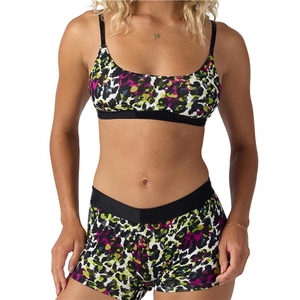 ชุดออกกำลังกายสำหรับผู้หญิงพร้อมกางเกงขาสั้นเอวสูงและสปอร์ตบราผ้าอัจฉริยะมีทุกสีให้เลือก - Product Image 5