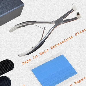 Outils d'extensions de cheveux pince pince outil pour micro anneau lien perle extensions de cheveux humains pince d'extension de cheveux en acier poli - Product Image 6