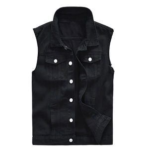 Gilet en jean décontracté pour homme, vente chaude, service OEM, 100% coton, vêtement d'extérieur personnalisable, fabriqué au Pakistan, chauffant, anti-UV - Product Image 1