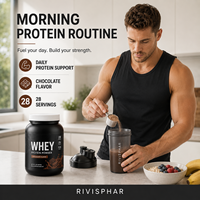 Poudre de Protéine de Lactosérum au Chocolat 20g Protéines Mélange de Créatine Complément Nutritionnel Sportif pour Adultes Marque Privée Disponible