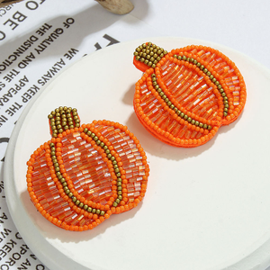 Pendientes bordados con diseño de gato negro de nueva tendencia del proveedor indio Sead Bead Jewelry Acabado Chapado en acero inoxidable para mujer - Product Image 6