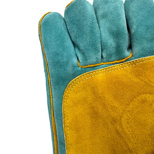 Meilleures ventes de gants de soudage en cuir OEM avec doublure imperméable et résistante à la chaleur pour la conduite et le soudage - Product Image 5