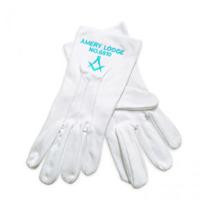 Gants maçonniques brodés lavables à faible MOQ, faciles à utiliser, commande en gros, gamme de couleurs variées, super respirants, séchage rapide pour le sport - Product Image 5