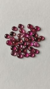 Cabochons de tourmaline rose de haute qualité 4mm pierre de tourmaline à dos plat en pierre de tourmaline verte naturelle pour la fabrication de bijoux - Product Image 5