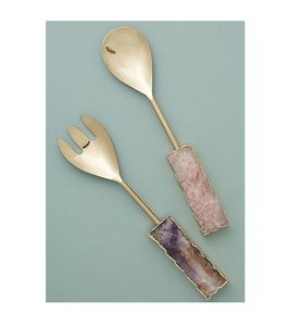 Couverts de luxe légers en acier et en laiton alliant charme rustique et sophistication moderne pour un usage quotidien - Product Image 1
