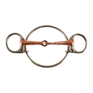 Bridon de course de chevaux Dexter Ring en acier inoxydable professionnel, embouchure en cuivre lisse, design personnalisé, haute qualité, personnalisable - Product Image 1