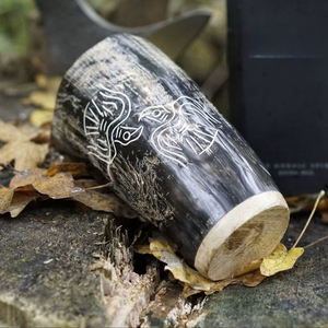 แก้วน้ำทรงเขาสัตว์ วัสดุวิกิ้ง เป็นมิตรกับสิ่งแวดล้อม คุณภาพสูง - Product Image 1