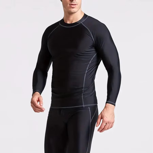 2025 Rash Guard à manches longues pour hommes imprimés sur mesure MMA Protection respirante et UV pour le surf et la plongée - Product Image 4