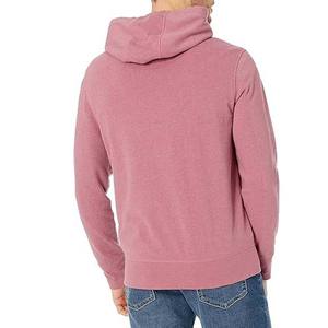 เสื้อฮู้ดดี้ผู้ชายสีชมพู ออกแบบโลโก้ตามสั่ง OEM ลดราคา เสื้อผ้าผู้ชาย 100% ผ้าฝ้าย ปักลาย ซิป ผ้าฟลีซ สำหรับฤดูหนาว - Product Image 2